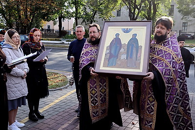 Мощи преподобной Евфросинии Московской прибыли в Гродно