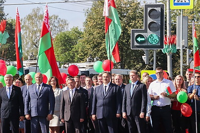 В Могилеве после реконструкции открыли проспект Димитрова