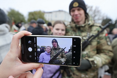 Военнослужащие нового пополнения внутренних войск МВД приняли присягу в Витебске