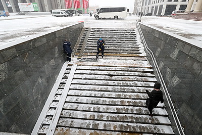 Снегопад в Минске