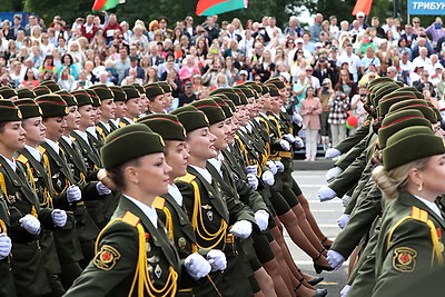 Военный парад в честь Дня Независимости прошел в Минске