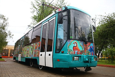 Декорированный в технике Truck Art трамвай начнет курсировать по улицам Минска