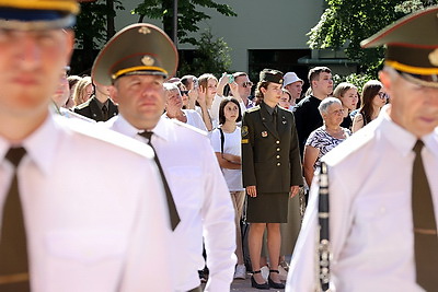 Выпуск офицеров военного факультета прошел в БГУ