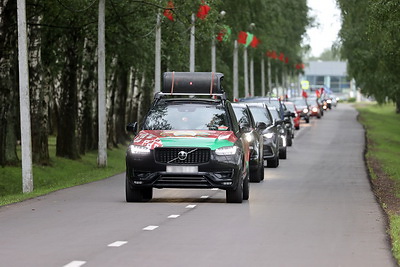 Автопробег \"Подвиг народа бессмертен\" прошел в Полоцке