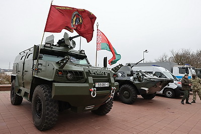 Военнослужащие нового пополнения внутренних войск МВД приняли присягу в Витебске