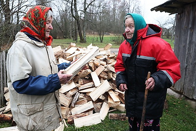 Будет тепло. Дрова с чемпионата по колке доставили одиноким пожилым жителям Минского района