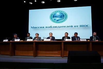 В инфоцентре ЦИК состоялись итоговые пресс-конференции миссий наблюдателей от СНГ и ШОС