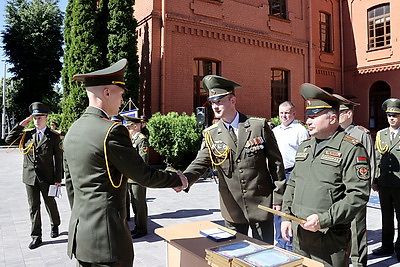 Выпуск офицеров военного факультета прошел в БГУ