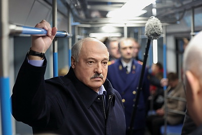Лукашенко принял участие в торжественном открытии нового участка Минского метрополитена