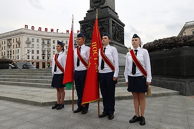 Церемония открытия Почетной Вахты Памяти на Посту №1 состоялась в Минске