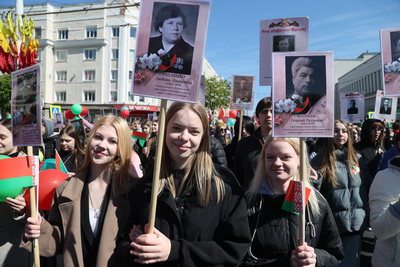 Народное возложение и митинг к 9 Мая прошли в Могилеве