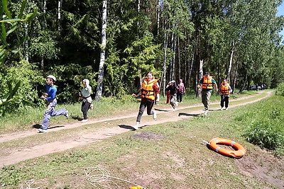 Областной слет юных спасателей-пожарных прошел в Могилевской области