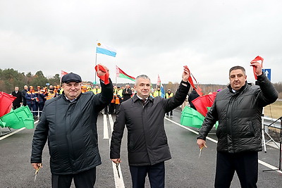 Движение на обновленном участке трассы М8 открыто к 7 ноября в Гомельском районе