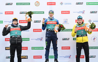 Смольский победил в гонке преследования на домашнем этапе Кубка Содружества по биатлону