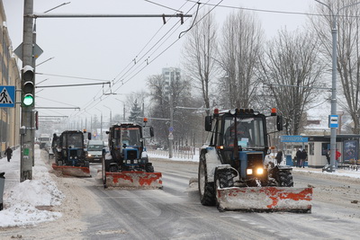 Уборка снега в Гродно ведется круглосуточно