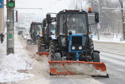 Уборка снега в Гродно ведется круглосуточно