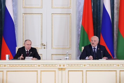 Лукашенко и Путин приняли участие в заседании Высшего госсовета Союзного государства