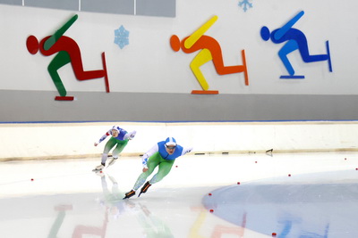 Минск принял чемпионат Беларуси по конькобежному спорту по спринтерскому многоборью