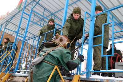 Сбор водолазных подразделений инженерных войск проходит в Могилеве