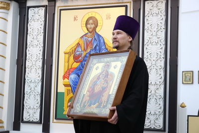 Лукашенко в Рождество посетил храм Святого пророка Иоанна Предтечи под Минском
