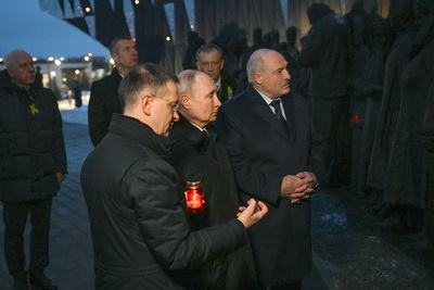 Лукашенко в Ленобласти принял участие в открытии мемориального комплекса