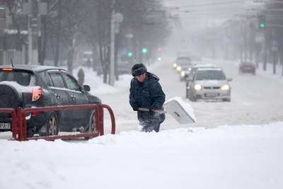 План \"Погода\" ввели в Минской области из-за снегопада