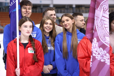Студенты БРСМ на \"Минск-Арене\" дали старт обратного отсчета до выборов депутатов в единый день голосования