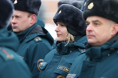 Около 80 молодых сотрудников МЧС приняли присягу в Брестской крепости