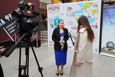 В Национальной библиотеке представили навигацию KROPKI для людей с инвалидностью по зрению