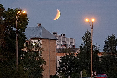 Полное лунное затмение в небе Беларуси