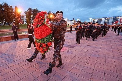 Более 100 милиционеров в Витебске почтили память героев Великой Отечественной войны