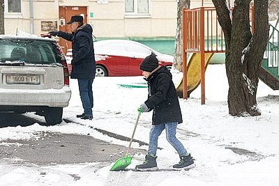 Заснеженный Минск в последние выходные уходящего года