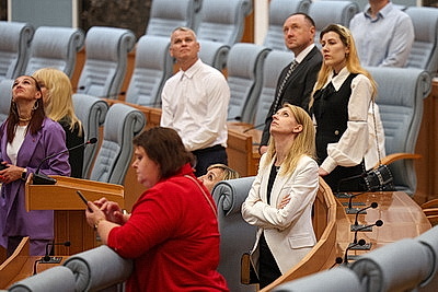 Сотрудники организаций, входящих в систему Управления делами Президента, посетили с экскурсией Дворец Независимости
