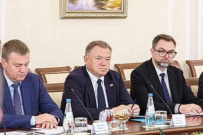 В правительстве состоялась встреча с губернатором Санкт-Петербурга