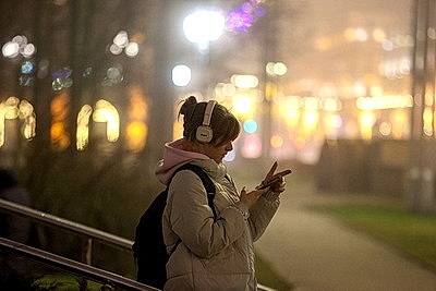 Вечерний туман в Минске