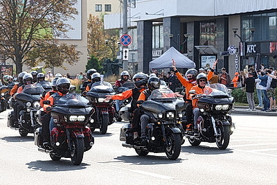 Мотопарад H.O.G. Rally Minsk стартовал от Кургана Славы в праздничный Минск