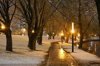 Зима не отступает. В Беларуси апрельские снегопады