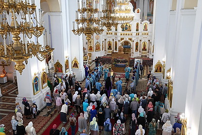 В Свято-Успенском кафедральном соборе Витебска прошел молебен, посвященный началу учебного года