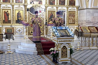 Праздничное богослужение в честь Могилево-Братской иконы Божией Матери состоялось в Могилеве