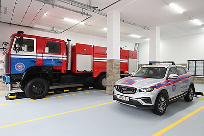 В Шарковщине открыли после реконструкции пожарную аварийно-спасательную часть