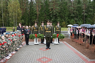 \"Молчаливое эхо войны\". В рамках патриотической акции на мемориале в Крупском районе открыли часовню