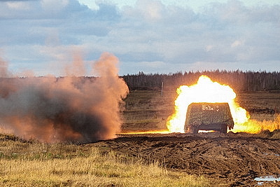 Борьба с дронами и бой в лесу. В Лепельском районе проходит оперативный сбор командного состава ВС