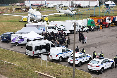 В Борисовском районе проходит учение с республиканскими силами гражданской обороны