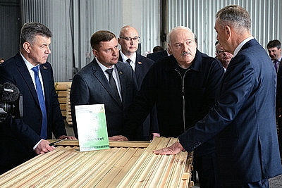 Лукашенко совершил рабочую поездку в Петриковский район