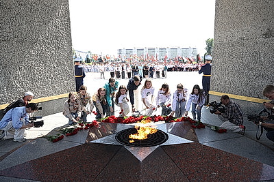 Маршем Победителей стартовали Дни молодежи в фестивальном Витебске