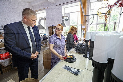 Сотрудники витебского \"Электа\" встретились с руководством города