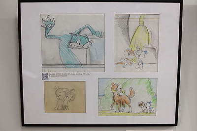 Кукла Чебурашки и эскизы \"Снежной королевы\". В Минске открылась выставка к 105-летию Леонида Шварцмана