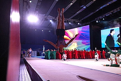 В столичном Дворце спорта проходит праздничное мероприятие к 100-летию спортивной отрасли