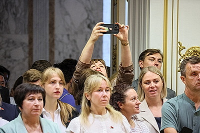 Сотрудники \"Белтелекома\" посетили с экскурсией Дворец Независимости