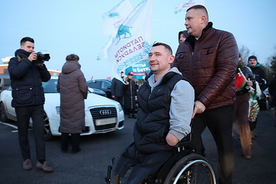 Сотни машин собрали патриотические автопробеги в регионах Беларуси